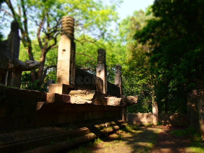 Wrecks of Xiang hall, Ming Xiaoling Mausoleum.