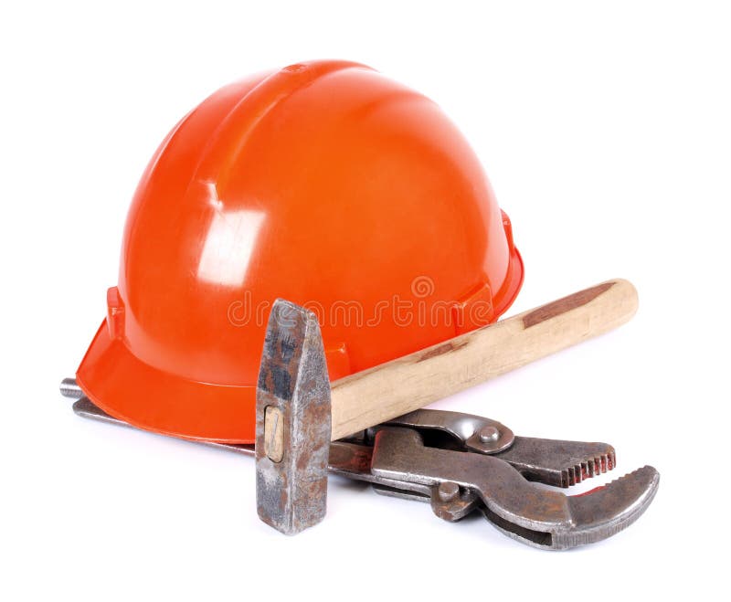 Wrench and hammer stock image. Image of shiny, construct 20816133
