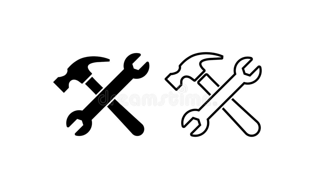 Hammer Wrench Crossed Stock Illustrations 1,042 Hammer Wrench Crossed Stock Illustrations