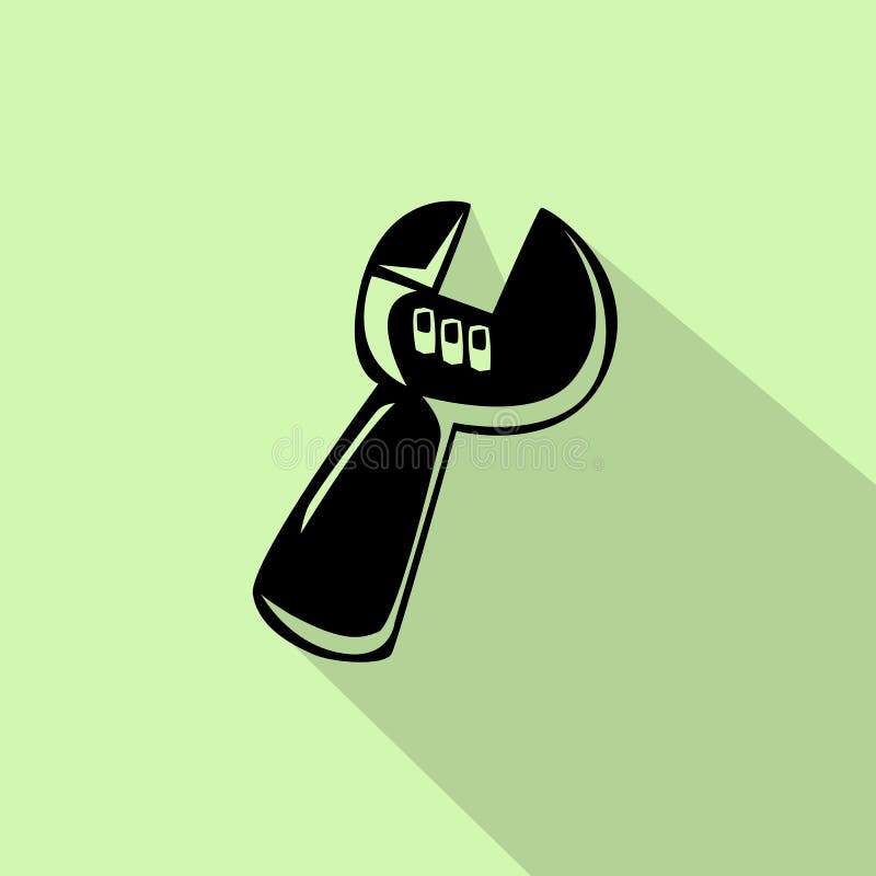 Wrench icon stock vector. Illustration of mechanic, repair 132804168