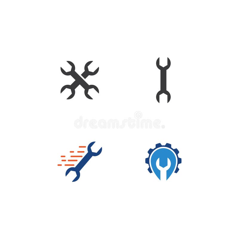 Wrench Service tool logo stock vector. Illustration of tools 157457156