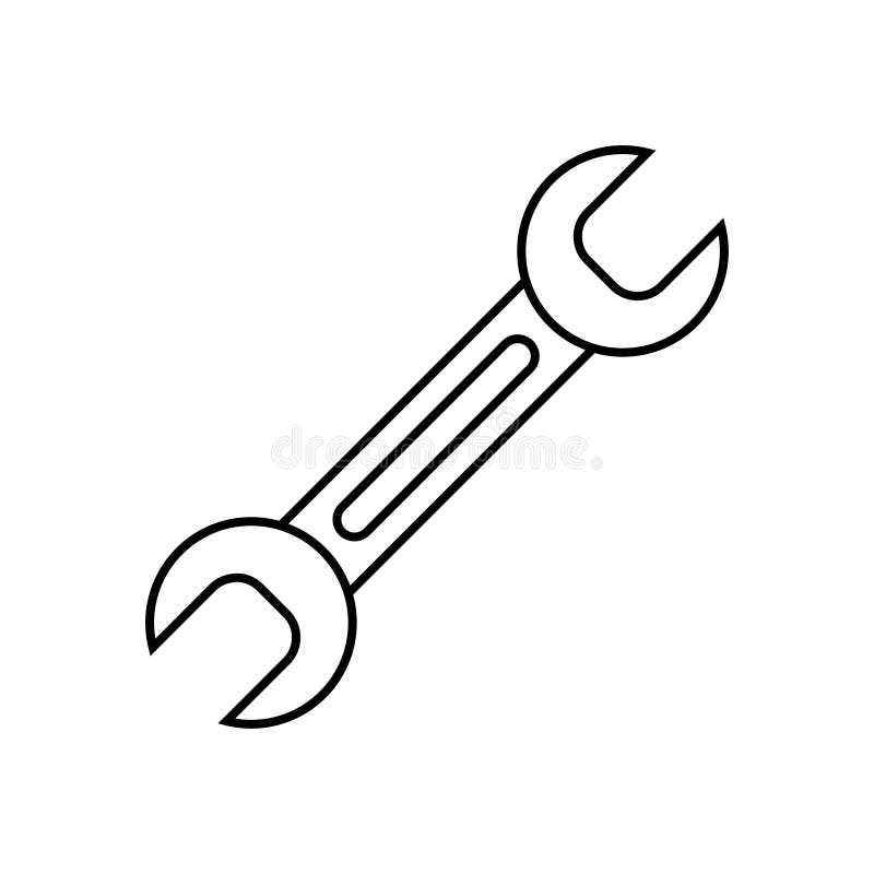 Wrench Vector Image, this Vector Image Can Be Used To Create Company