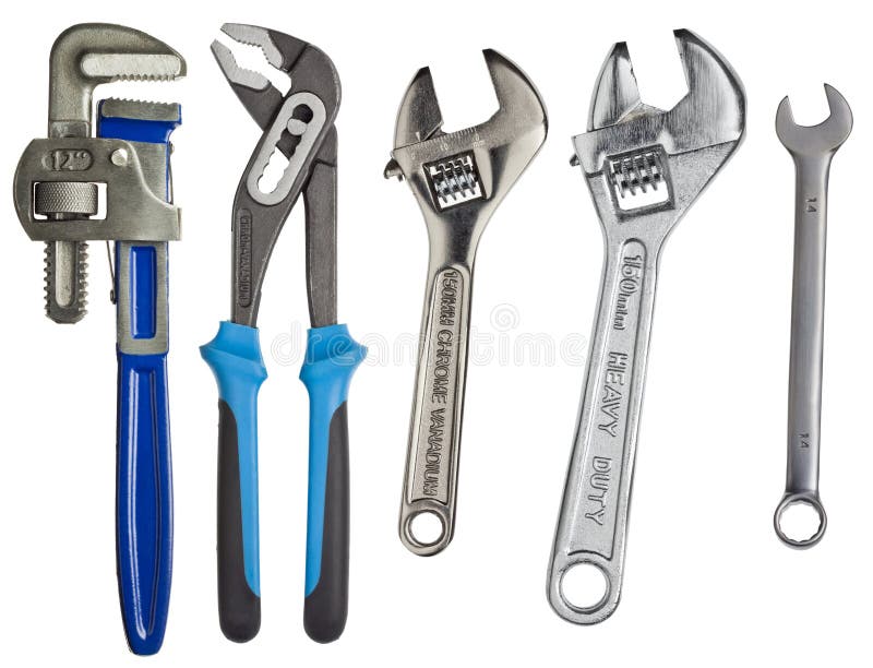 Tools Hammer Wrench Screwdriver Stock Image Image of white, equipment
