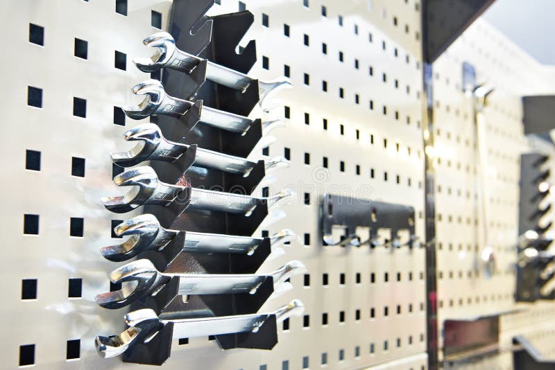 Wrenchs or spanners tools royalty free stock photos