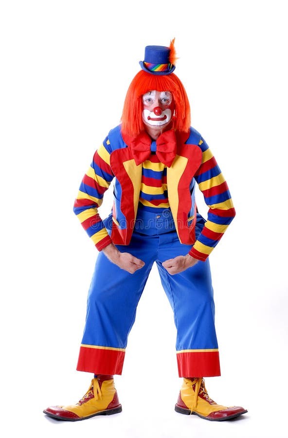 Wrestling Circus Clown stock image