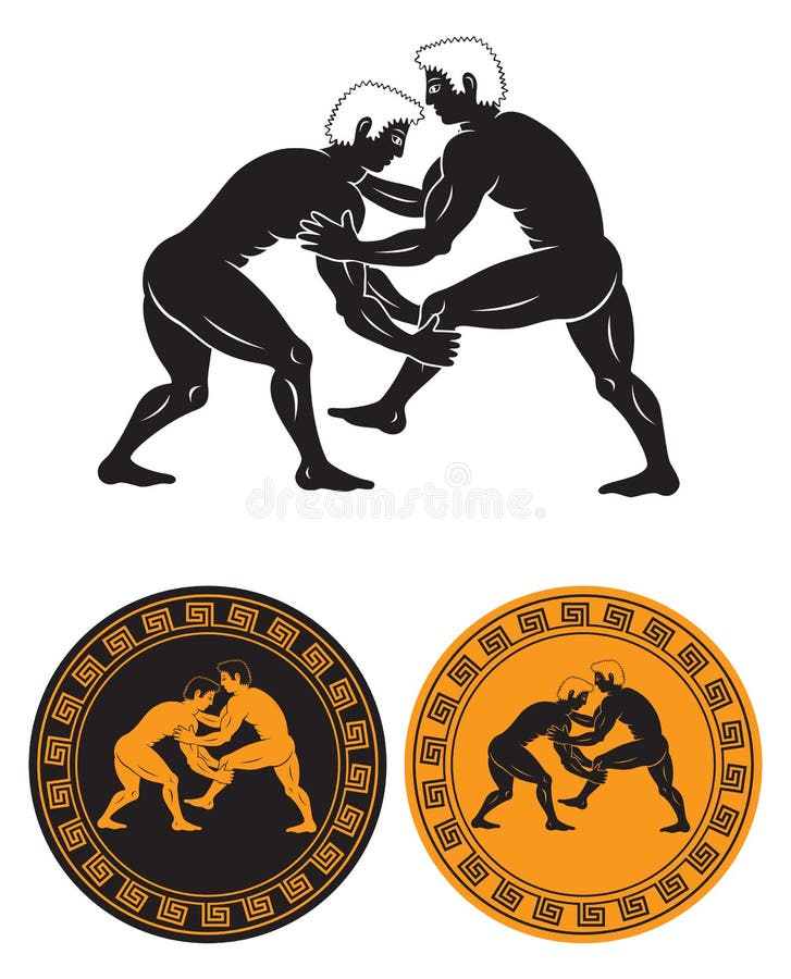 The figure shows the Greco Roman wrestling