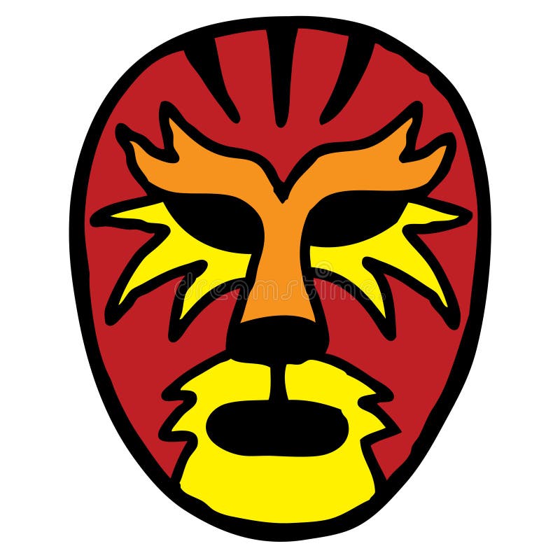 Big cat inspired mexican wrestling mask