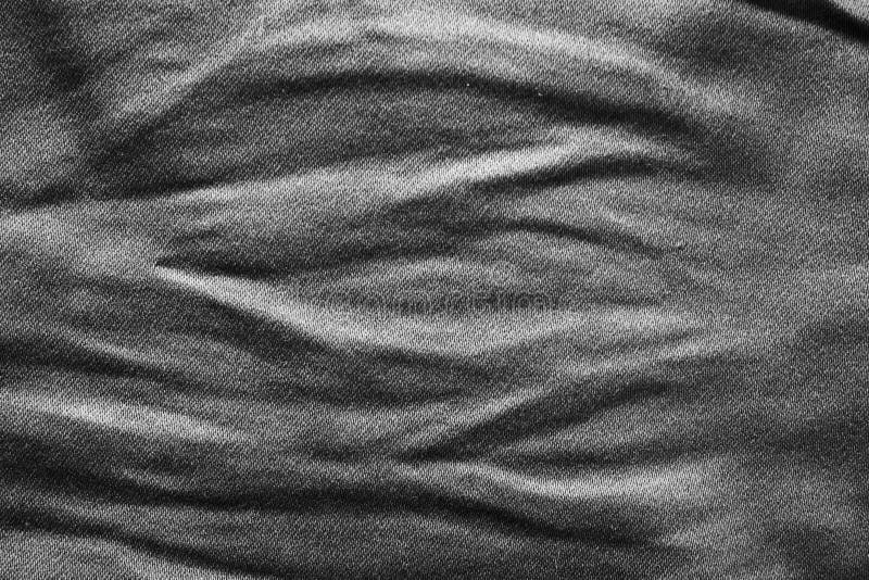 Wrinkle Black Fabric Texture Abstract Background For Product Or Text