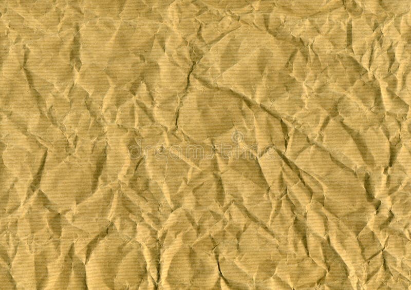 Wrinkled brown paper royalty free stock image