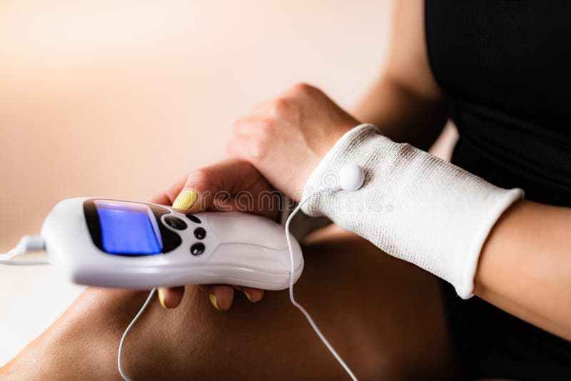 Transcutaneous Electrical Nerve Stimulation (TENS) Therapy, Limoges  hospital, France Stock Photo - Alamy