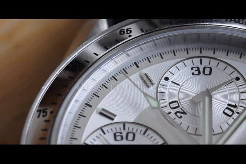 Wrist Watch Ticking Second Hand Stock Footage Video of hour, blank