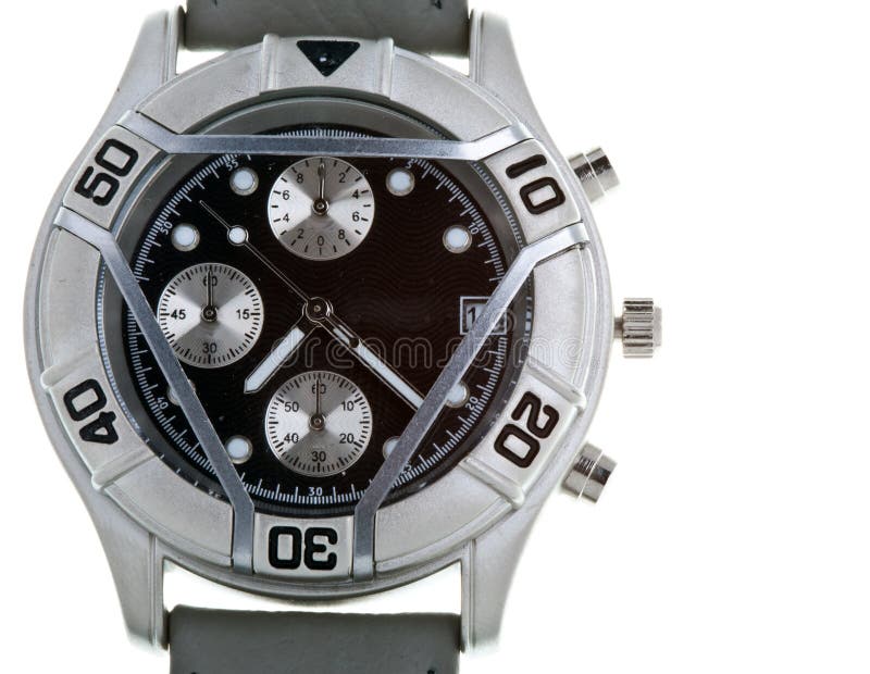 Watches with Several Dials and Leather Bracelet Stock Photo Image of