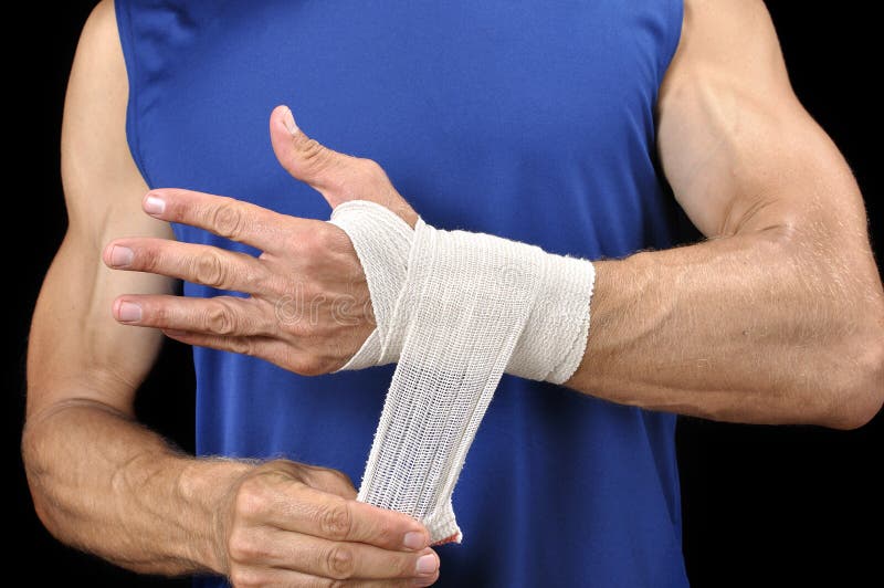 Hand wrist injury stock image. Image of male, sport, dislocate 12345793