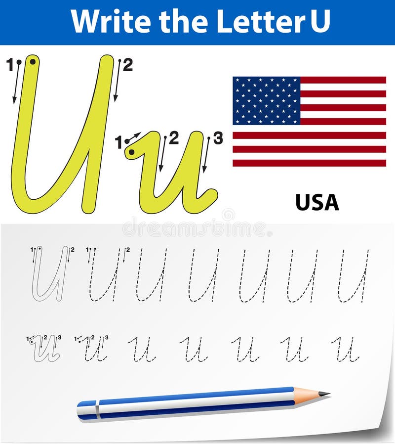 write a letter u