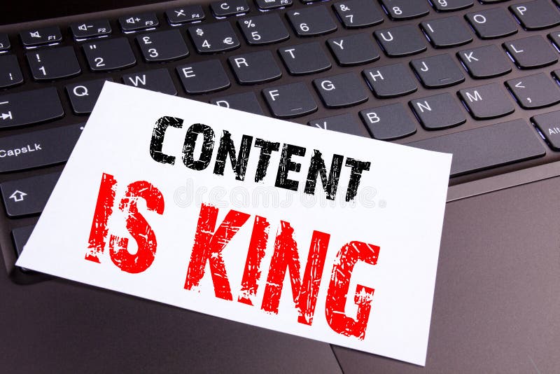 Just result. Content is King. King text. About Kings text.