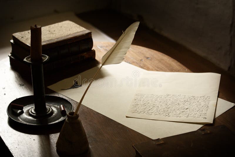 Writing Desk And Letter Stock Photo Image 6613610