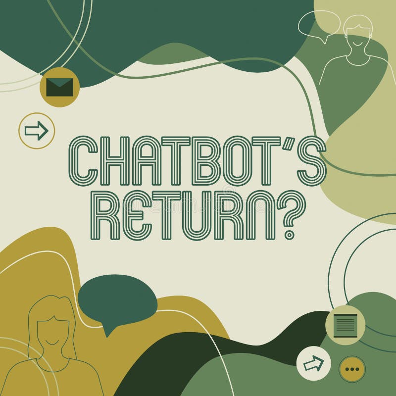 Writing Displaying Text Chatbot S is Return Question. Concept Meaning Program that Communicate