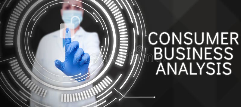Sign displaying Consumer Business Analysis. Internet Concept Decisions that people make to buy or not to buy a product royalty free stock photo