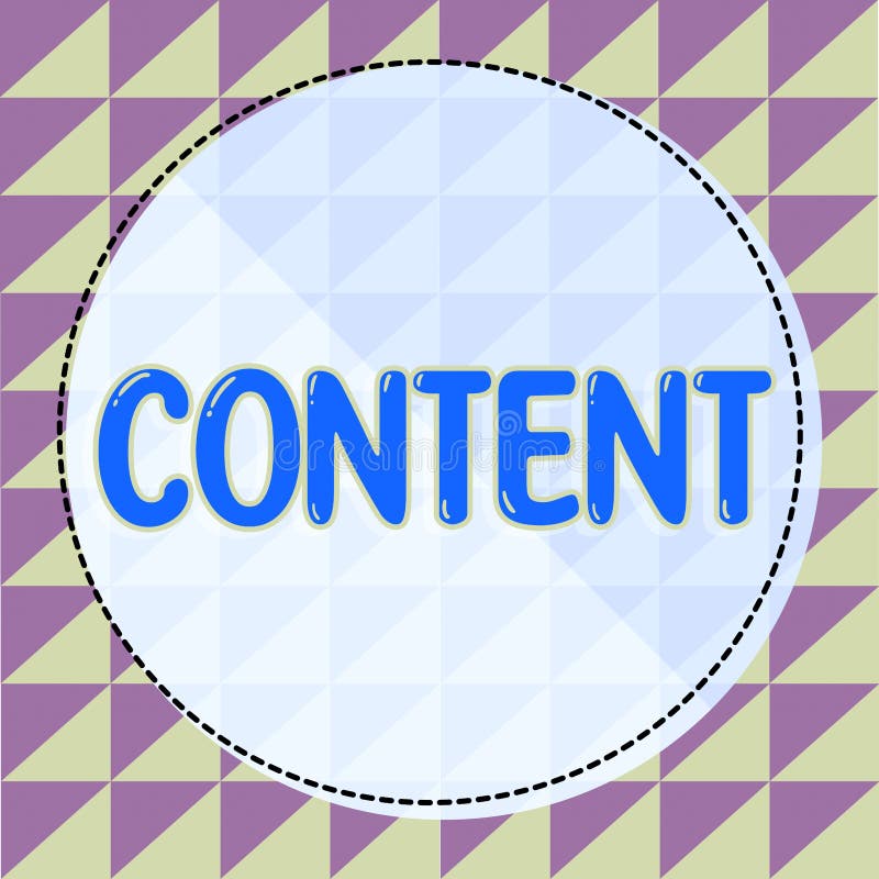 Writing displaying text Content. Internet Concept Things included in something Marketing material State of happiness vector illustration