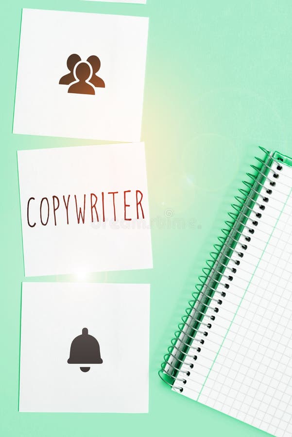 Writing displaying text Copywriter. Business concept writing the text of advertisements or publicity material stock photography