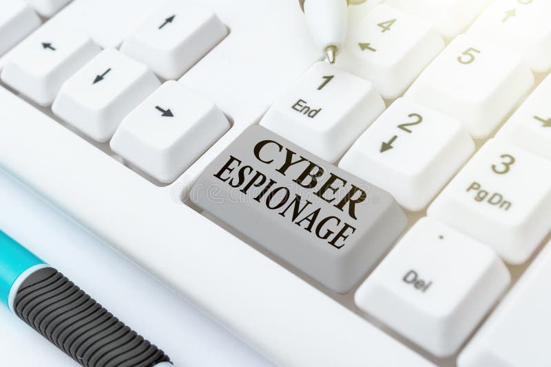 Writing displaying text Cyber Espionage. Business idea obtaining secrets and information without the permission Abstract. Writing displaying text Cyber Espionage, Business overview obtaining secrets and information without the permission Abstract Typist Practicing Speed Typing, Programmer Debugging Codes