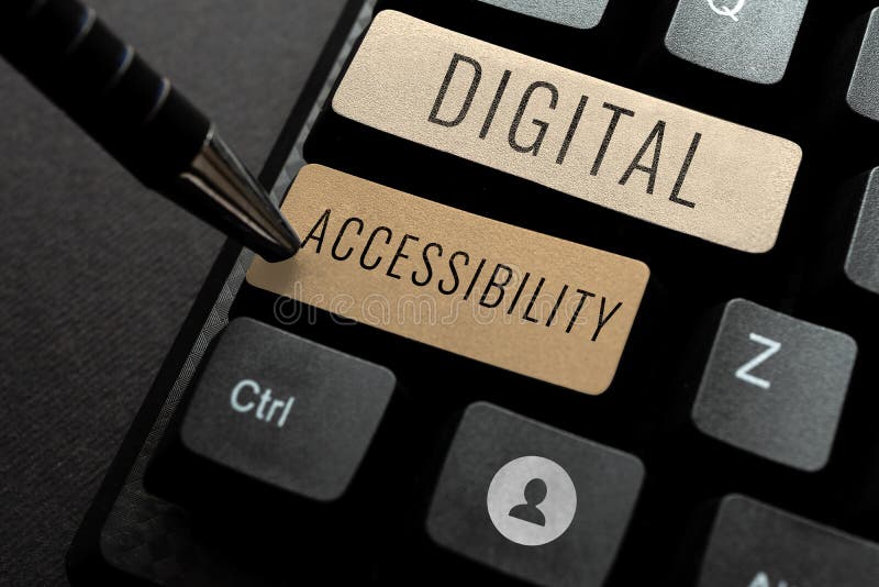 Writing displaying text Digital Accessibility. Business showcase electronic technology that generates stores and stock photos