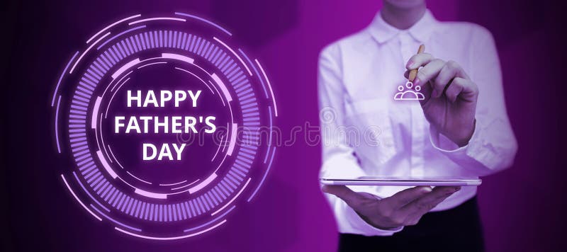 Sign Displaying Happy Father S Day. Business Approach Time of Year To