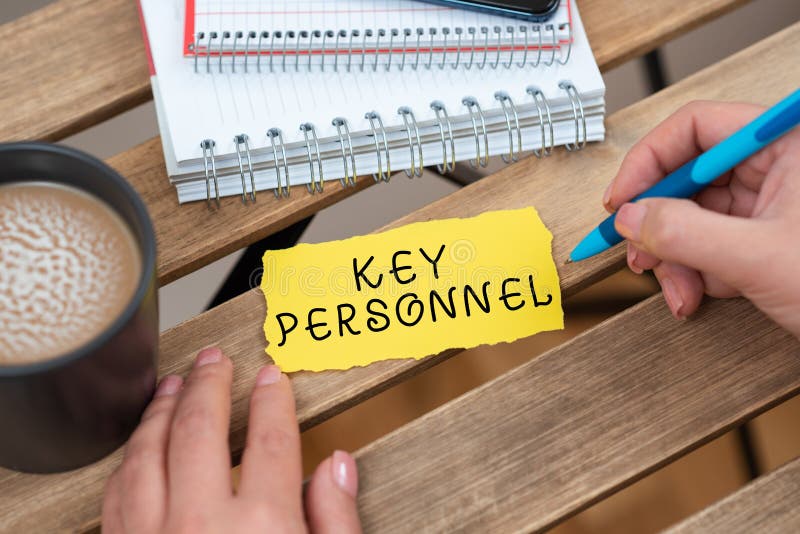 Writing displaying text Key Personnel. Internet Concept Program Directors Principal Investigator Project Executives Businesswoman royalty free stock photo