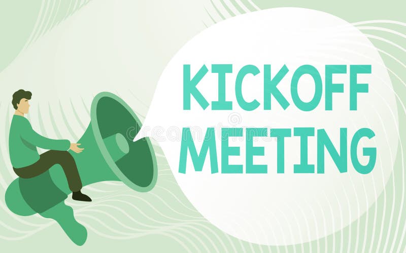 Handwriting text Kick Off Meeting. Concept meaning getting fired from your  team private talking about company Stock Illustration by ©artursz #214525404