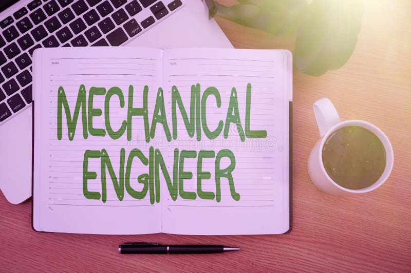 Writing Displaying Text Mechanical Engineer. Business Overview Applied