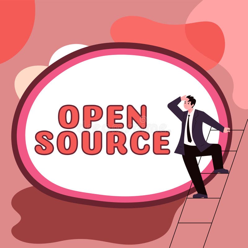 Writing Displaying Text Open Source Business Idea Denoting Software writing-displaying-text-open-source-business-idea-denoting-software