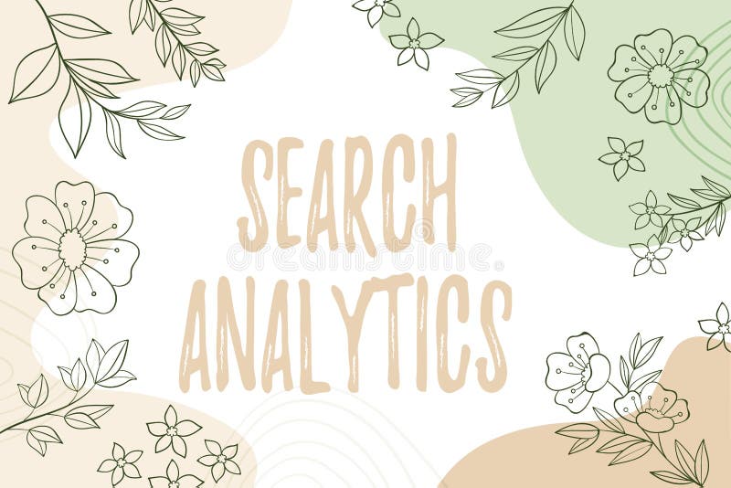 Writing displaying text Search Analytics. Conceptual photo investigate particular interactions among Web searchers Blank royalty free illustration