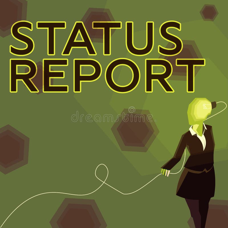 Writing Displaying Text Status Report. Concept Meaning Update Summary