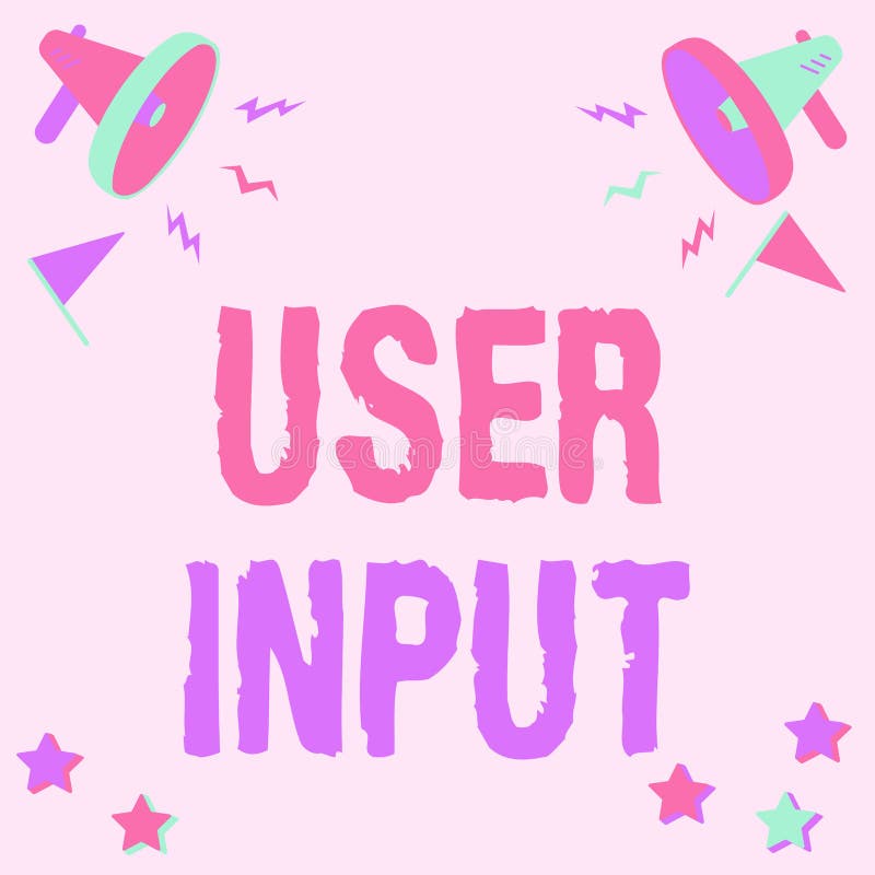 Writing Displaying Text User Input. Concept Any Information or