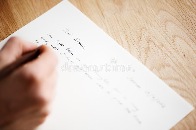 writing letter for friend