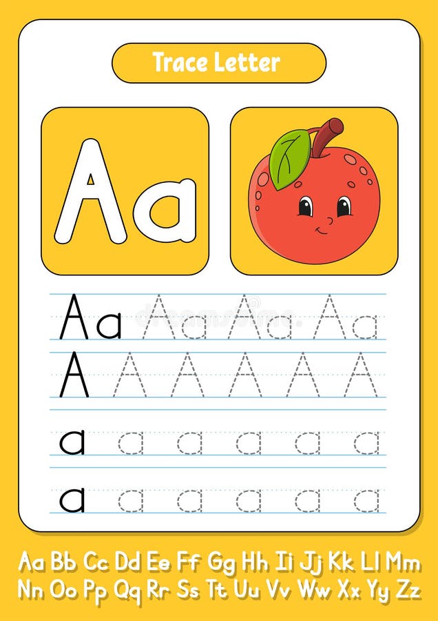 Let's Trace The Alphabet - Aa to Ee Free Games online for kids in