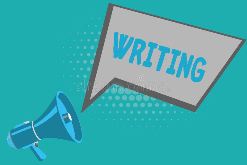 Writing note showing Writing. Business photo showcasing Action of write something Making important notes letters papers royalty free illustration