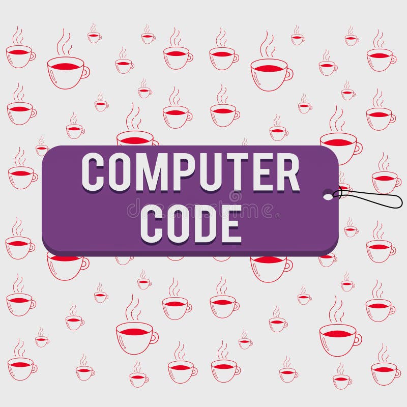 Writing Note Showing Computer Code. Business Photo Showcasing Set of