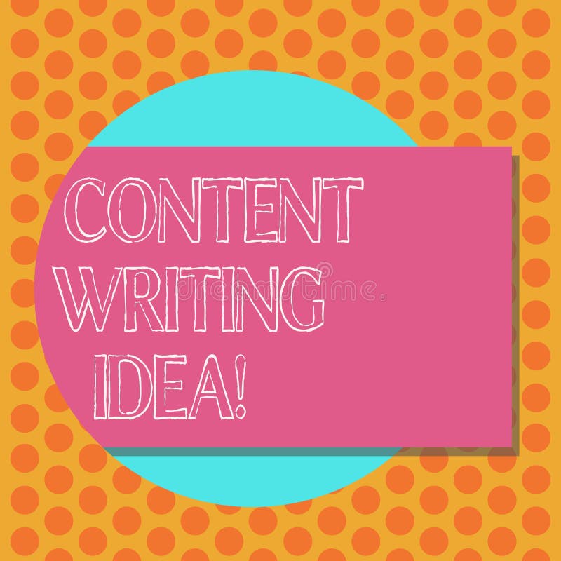 Writing note showing Content Writing Idea. Business photo showcasing Concepts on writing campaigns to promote product royalty free illustration