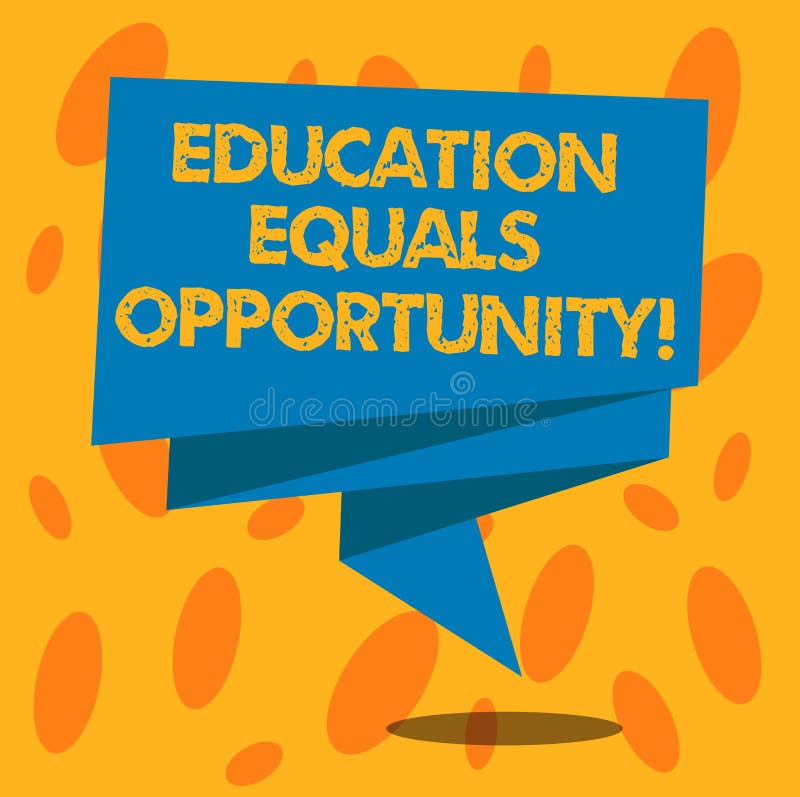 short note on equal educational opportunity