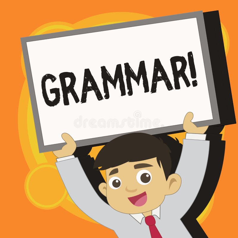 Writing Note Showing Grammar. Business Photo Showcasing System and
