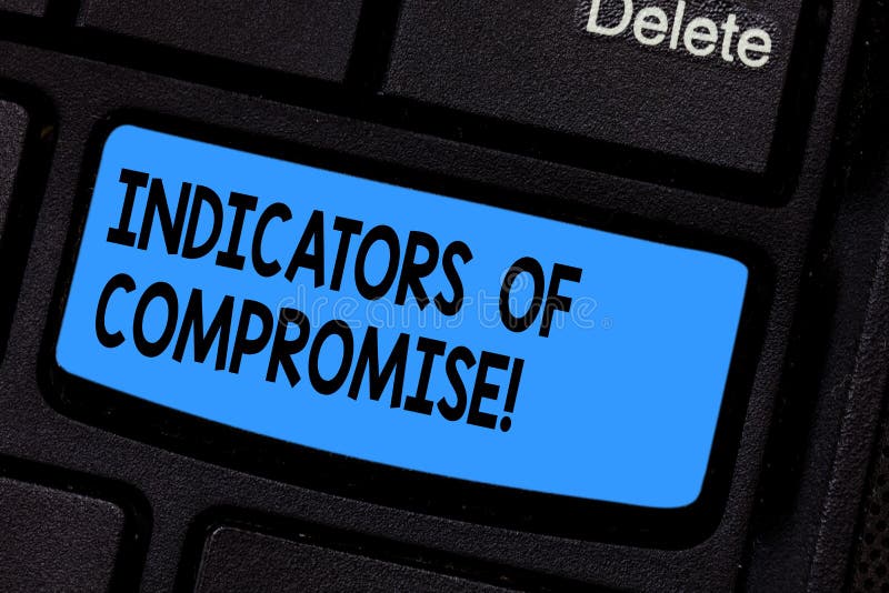 Writing Note Showing Indicators of Compromise. Business Photo