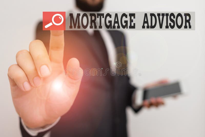 Writing note showing Mortgage Advisor. Business photo showcasing specialist or broker with indepth knowledge of the