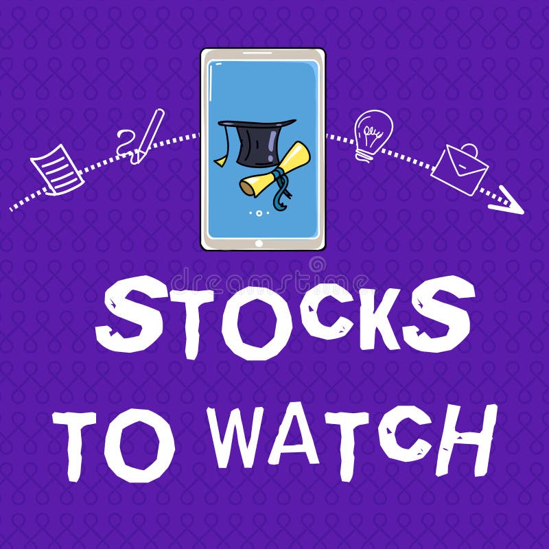 Writing Note Showing Stocks To Watch. Business Photo Showcasing Being ...
