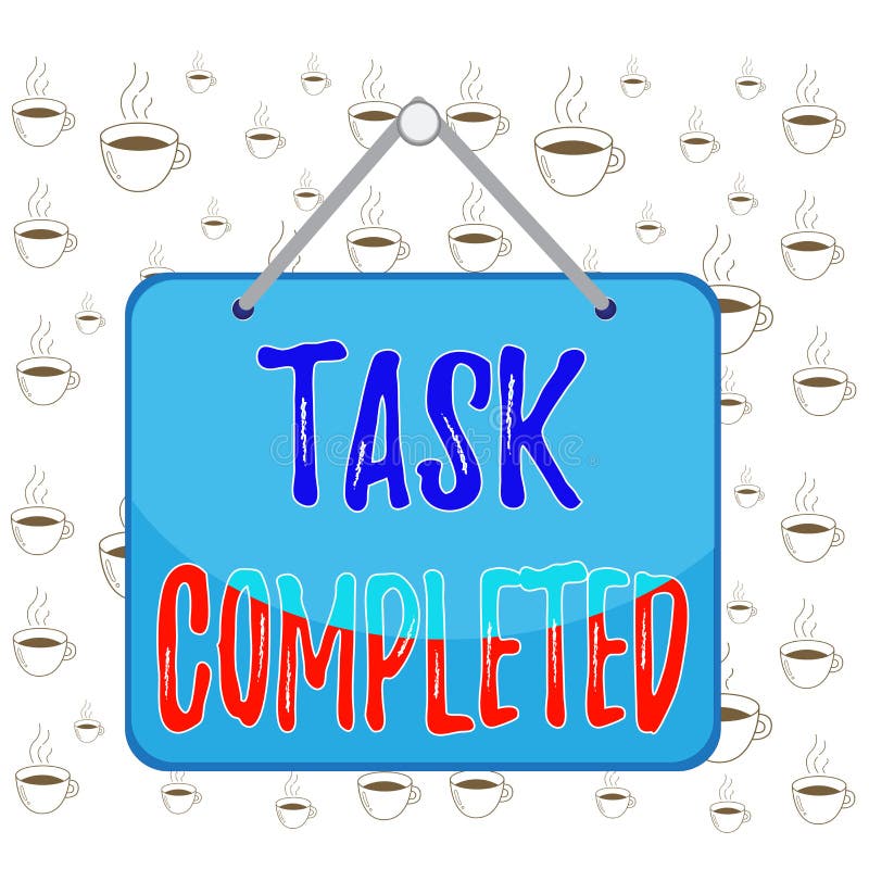 Task Complete Clip Art