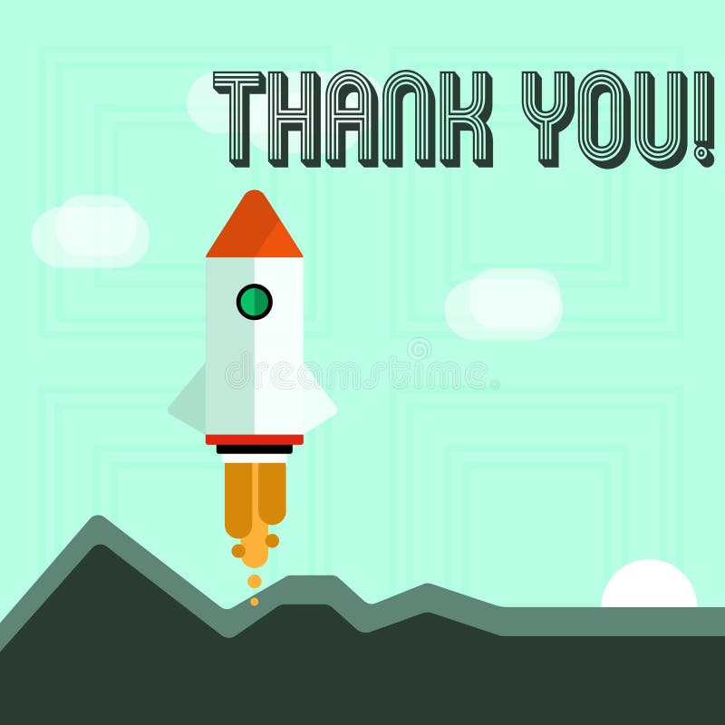 Writing note showing Thank You. Business photo showcasing Appreciation greeting Acknowledgment Gratitude royalty free illustration