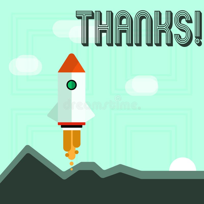 Writing note showing Thanks. Business photo showcasing Appreciation greeting Acknowledgment Gratitude. royalty free illustration