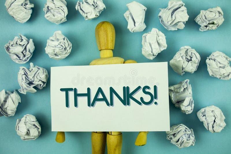 Writing note showing Thanks Motivational Call. Business photo showcasing Appreciation greeting Acknowledgment Gratitude written o vector illustration