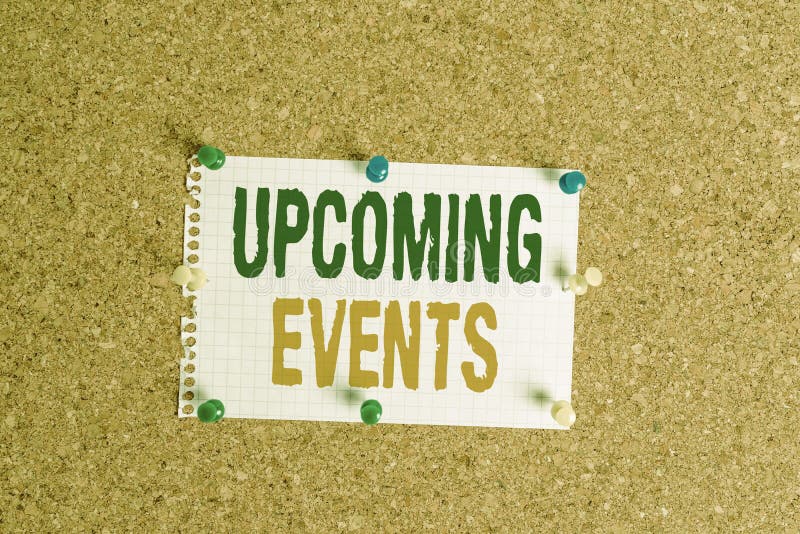 Writing Note Showing Events. Business Photo Showcasing the