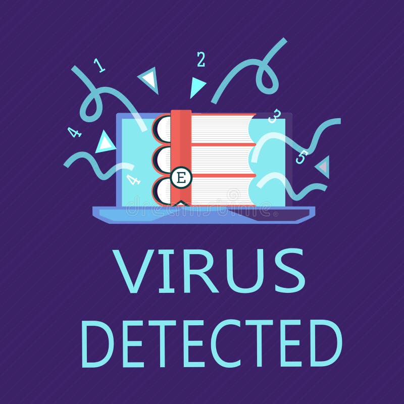 Writing Note Showing Virus Detected. Business Photo Showcasing a